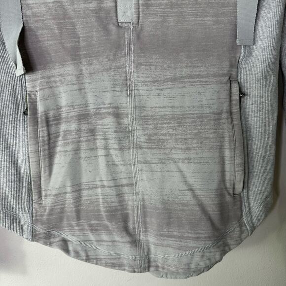 Lululemon Post Sweat Hoodie Sweatshirt Women's 8 Heathered Gray 1/2 Zip Athletic - Picture 6 of 6